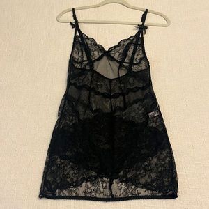 Agent Provocateur Black Lace Chemise